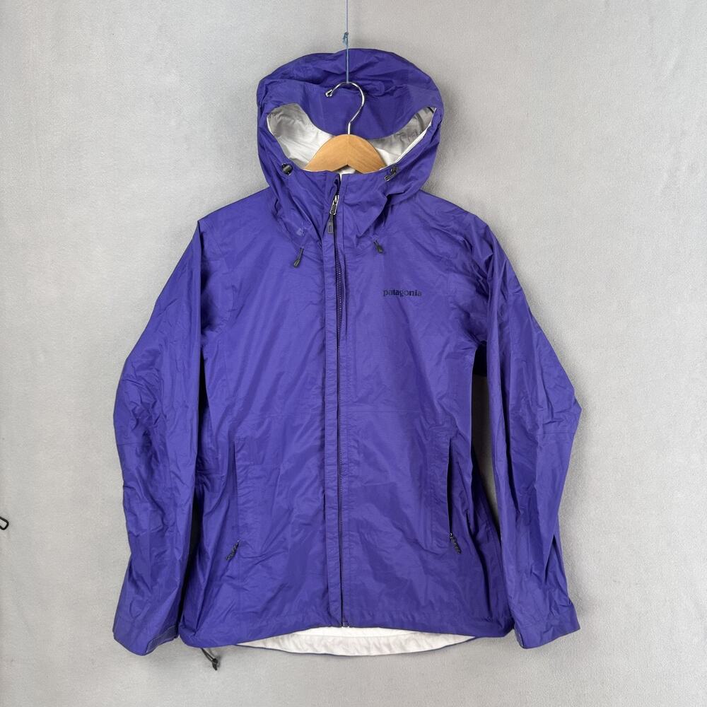 Patagonia Torrentshell Jacket Womens Medium Purple H2No Hooded Waterproof